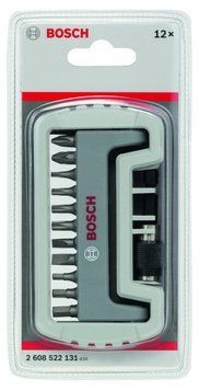 Набір біт для шуруповерта BOSCH з тримачем PH/PZ/T/S/HEX 12 шт. 2608522131 фото