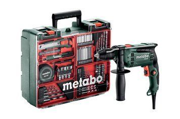 Ударний дриль та комплект приладдя у кейсі з патроном Futuro Plus Metabo SBE 650 Mobile Workshop (600742870) 600742870 фото