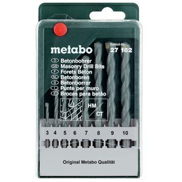 Набір свердл по бетону Metabo classic 8 штук 627182000 фото