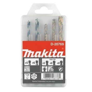 Набір свердел для шестигранного патрона Makita 5 шт (D-20769) D-20769 фото