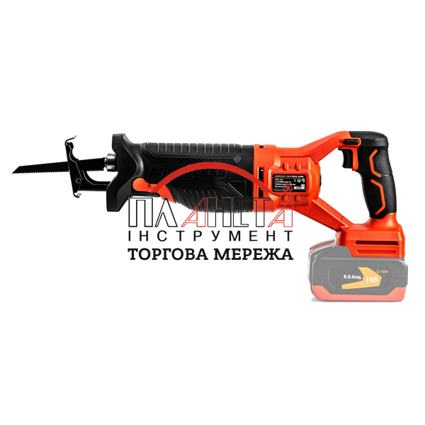 Акумуляторна шабельна пила GTM RS18/150BL безщіткова + АКБ і ЗП (RS18/150BL_KIT) (3609) 3609 фото