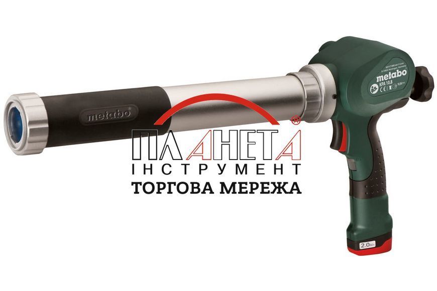 Акумуляторний пістолет для герметика Metabo PowerMaxx KP Каркас 602117850 602117850 фото