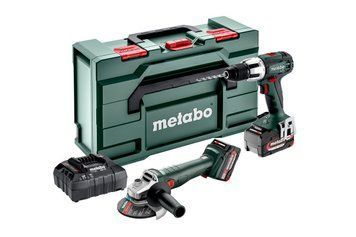 Акумуляторний інструмент Metabo в комплекті 18V, Combo Set 2.4.2 18 V, включає SB 18 LT + W 18 L 9-125 Quick + 2x4,0Ah, ASC 55 та Metabox 165 L (685207510) 685207510 фото