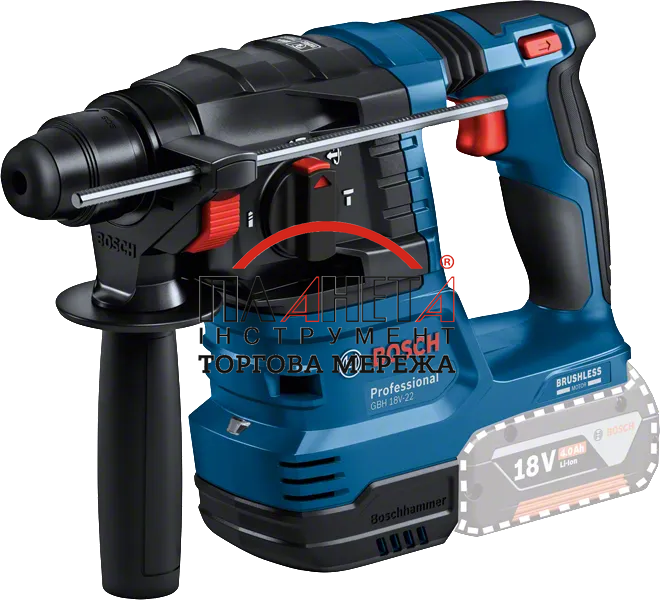 Набір 18V-SET акумуляторний комбінований Bosch Professional, складається з шурупокрута GSR 18V-65, гайковерта GDX 18V-285, перфоратора GBH 18V-22, трьох акб GBA 18V 5,0AH, зарядного GAL 12V-18V-80, сумки M-BAG (0615A50093) 0615A50093 фото