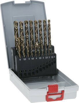 Набір спіральних свердел Stainless Steel HSS-Co, 19 штук, кейс ProBox, діаметр 1-10 мм, Bosch Professional (2608587014) 2608587014 фото
