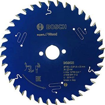 Пильний диск Expert for Wood Corded Bosch Professional для мережевих ручних циркулярних пилок, для занурювальних пил, 150x20x2.6, 36T (2608644012) 2608644012 фото